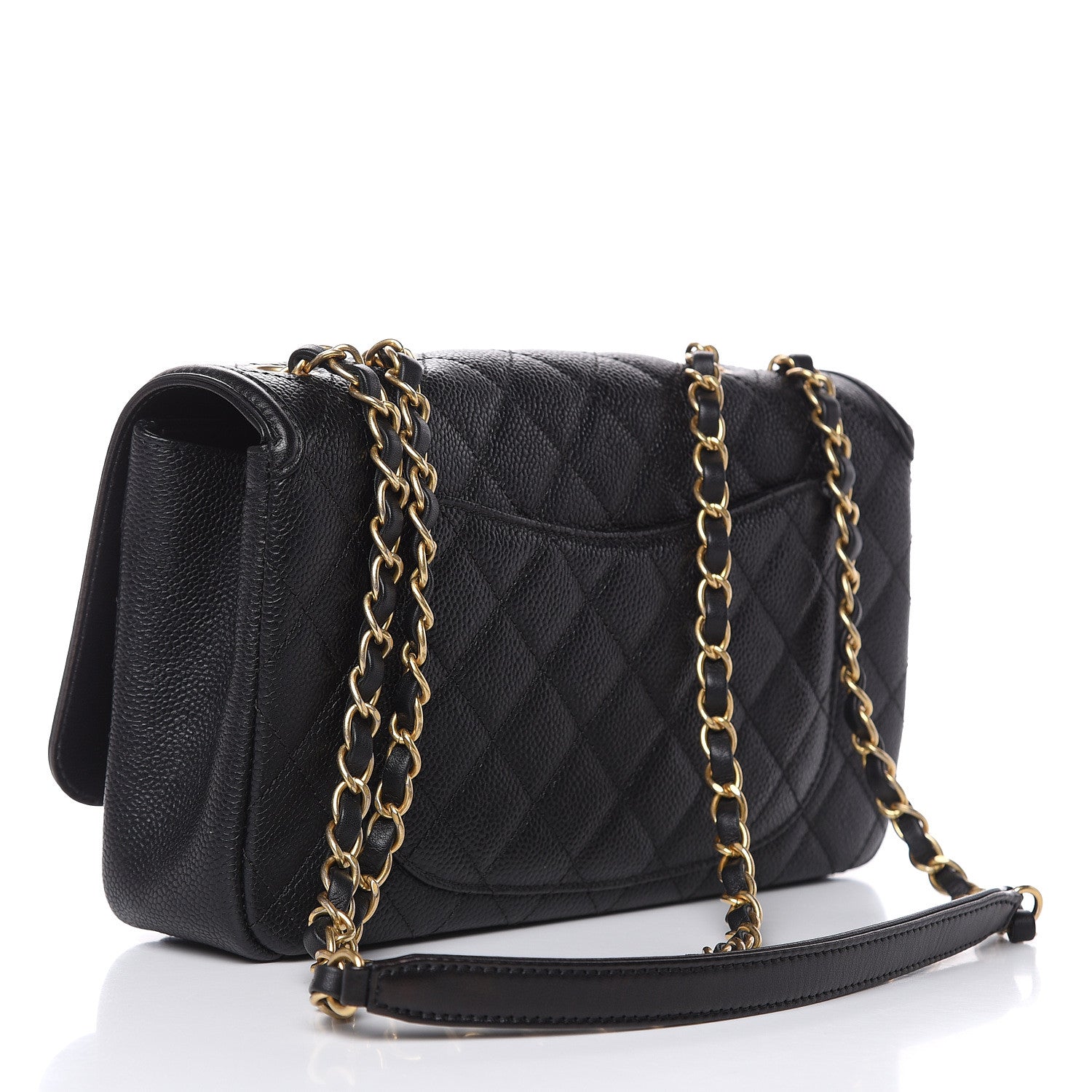 Chanel Caviar Quilted Medium CC Filigree Flap Black 3 of 11