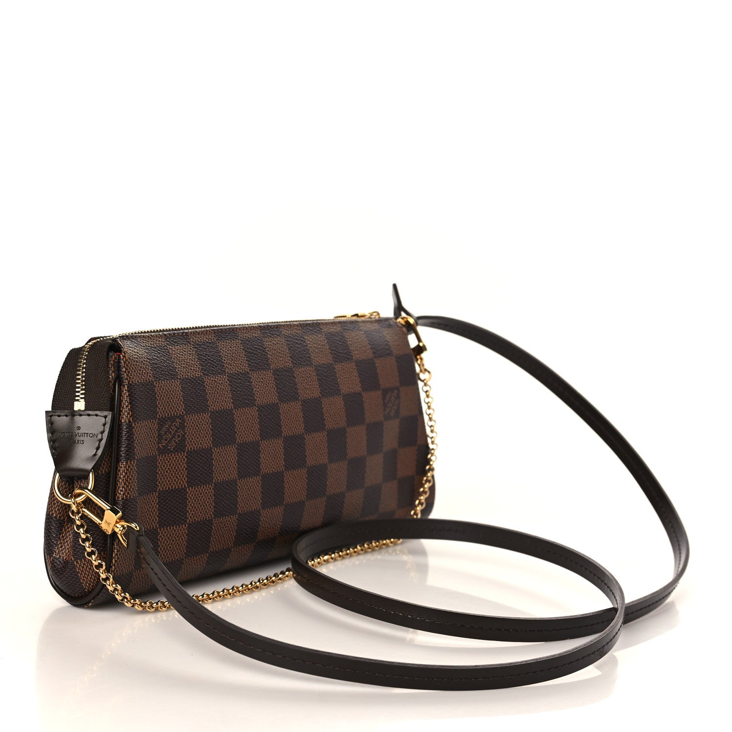 Louis Vuitton Damier Ebene Eva Clutch 3 of 8