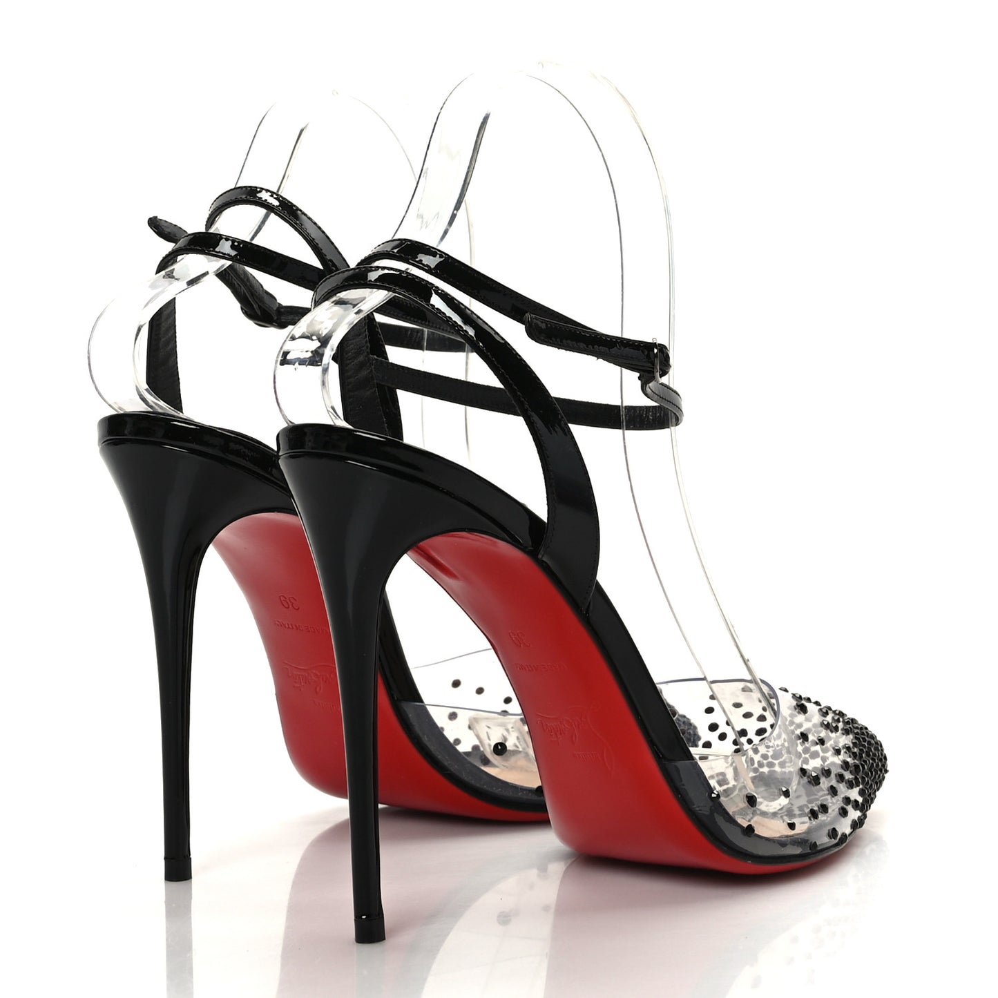 PVC Patent Psychic Spikaqueen 100 Pumps 39 Black