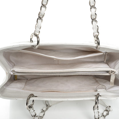 Chanel Caviar Quilted Grand Shopping Tote GST White 5 of 7
