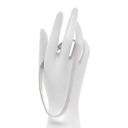 Tiffany Sterling Silver Somerset Double Wrap Buckle Mesh Bracelet 3 of 6