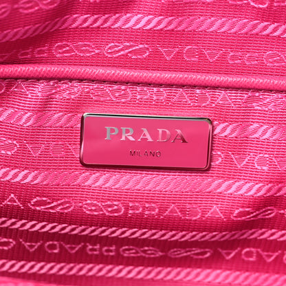 Prada Tessuto Nylon Floral Print Tote Pink Multicolor 6 of 10