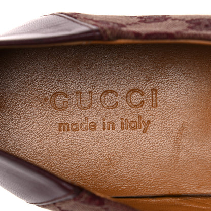 Gucci GG Monogram Granada Kid Mens Horsebit Loafers 9 Sahara Rubino Bright Bordeaux 7 of 10