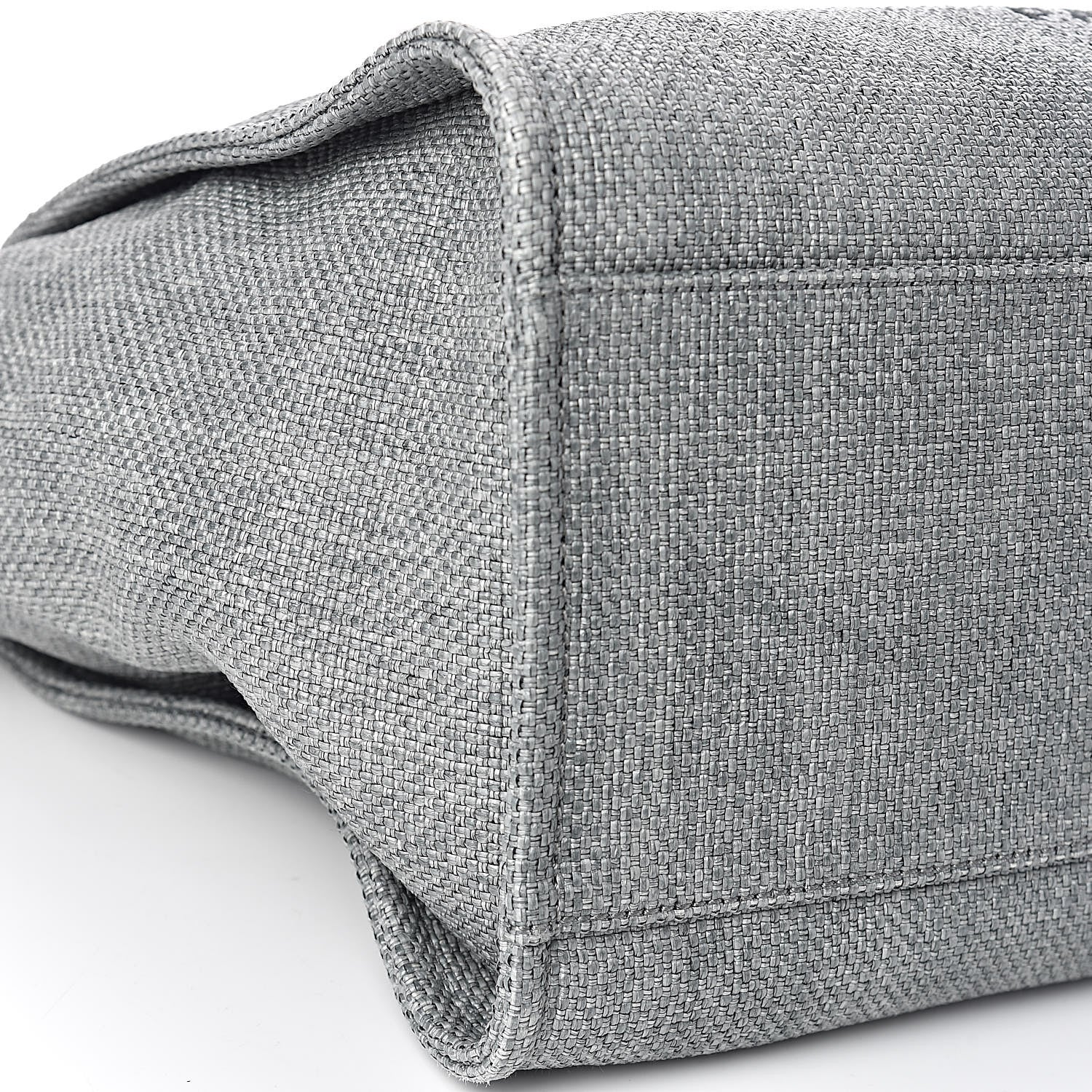 Chanel Canvas Large Deauville Tote Grey 9 of 11