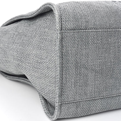 Chanel Canvas Large Deauville Tote Grey 9 of 11