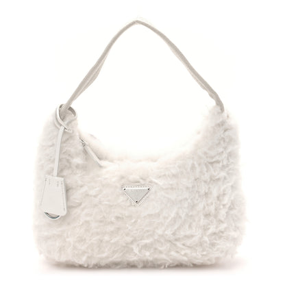 Prada Cashmere Mini Re-Edition 2000 Bag Naturale 1 of 9