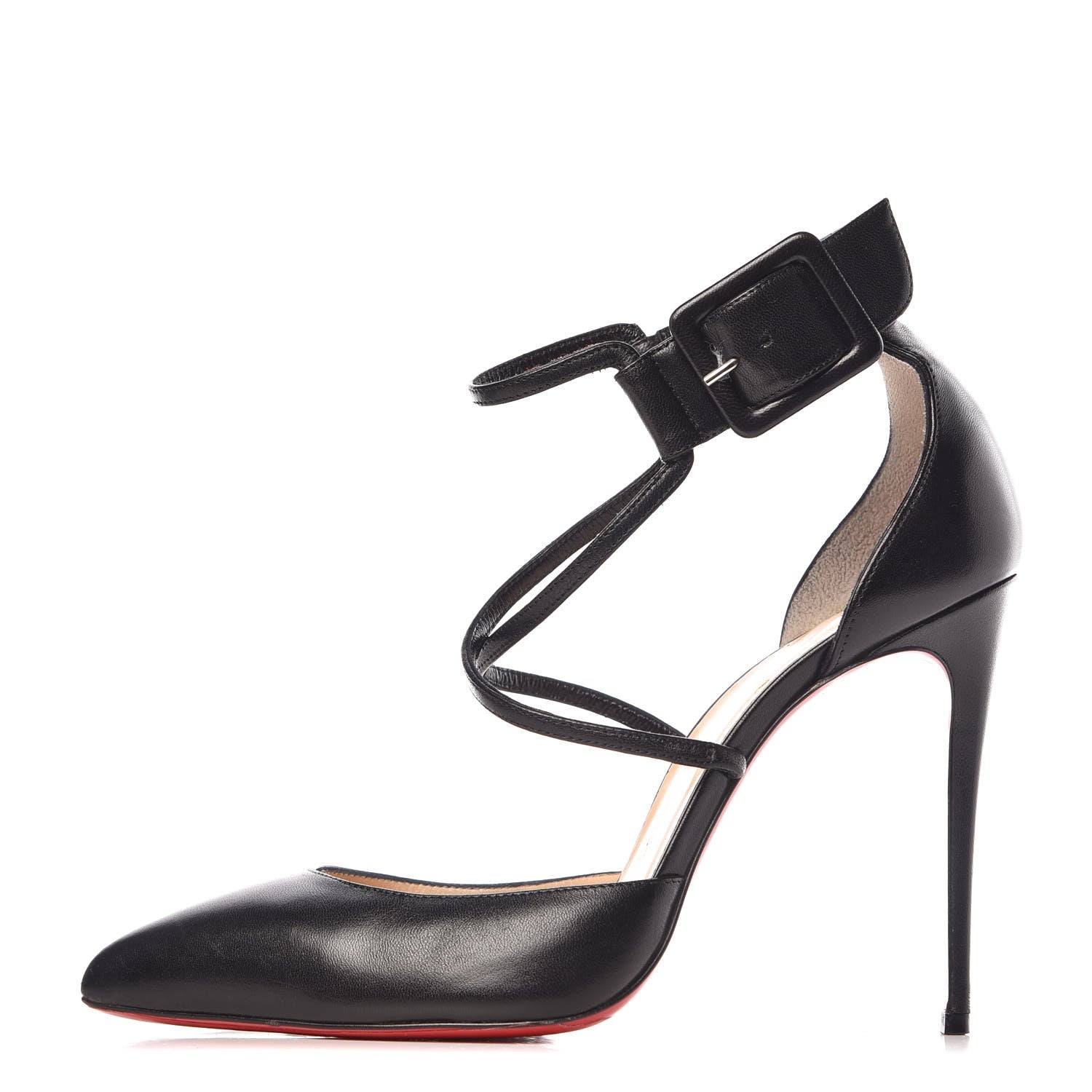 Christian Louboutin Shiny Nappa Suzanna 100 Pumps 38.5 Black 1 of 9