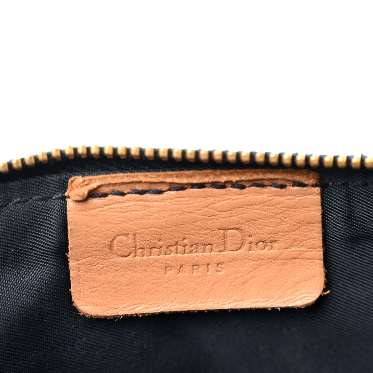 Christian Dior Denim Mini Saddle Pochette Navy 6 of 13