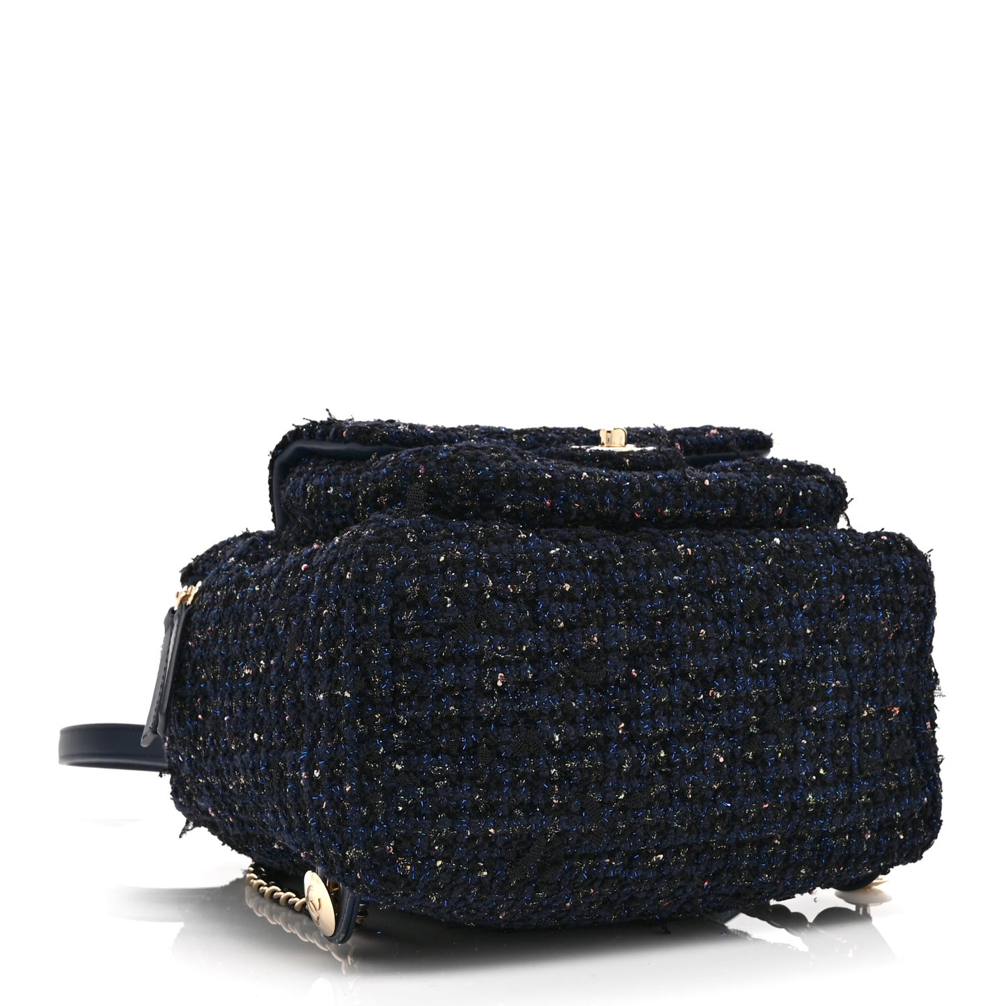 Tweed Front Pocket Backpack Navy