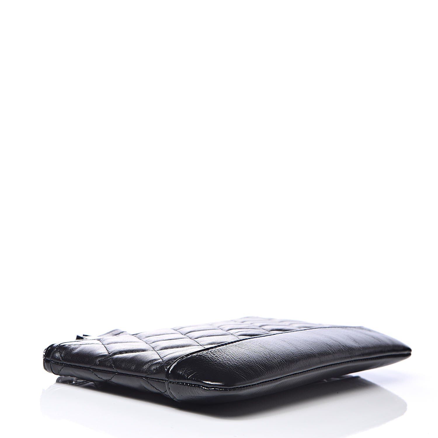 Chanel Aged Calfskin Quilted Small Gabrielle Pouch So Black 4 of 8