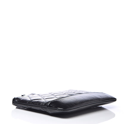 Chanel Aged Calfskin Quilted Small Gabrielle Pouch So Black 4 of 8