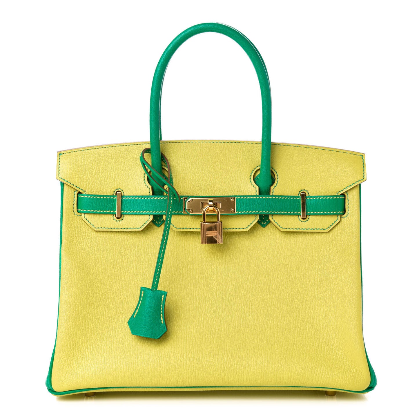 Chevre Mysore Horseshoe Birkin 30 Lime Menthe