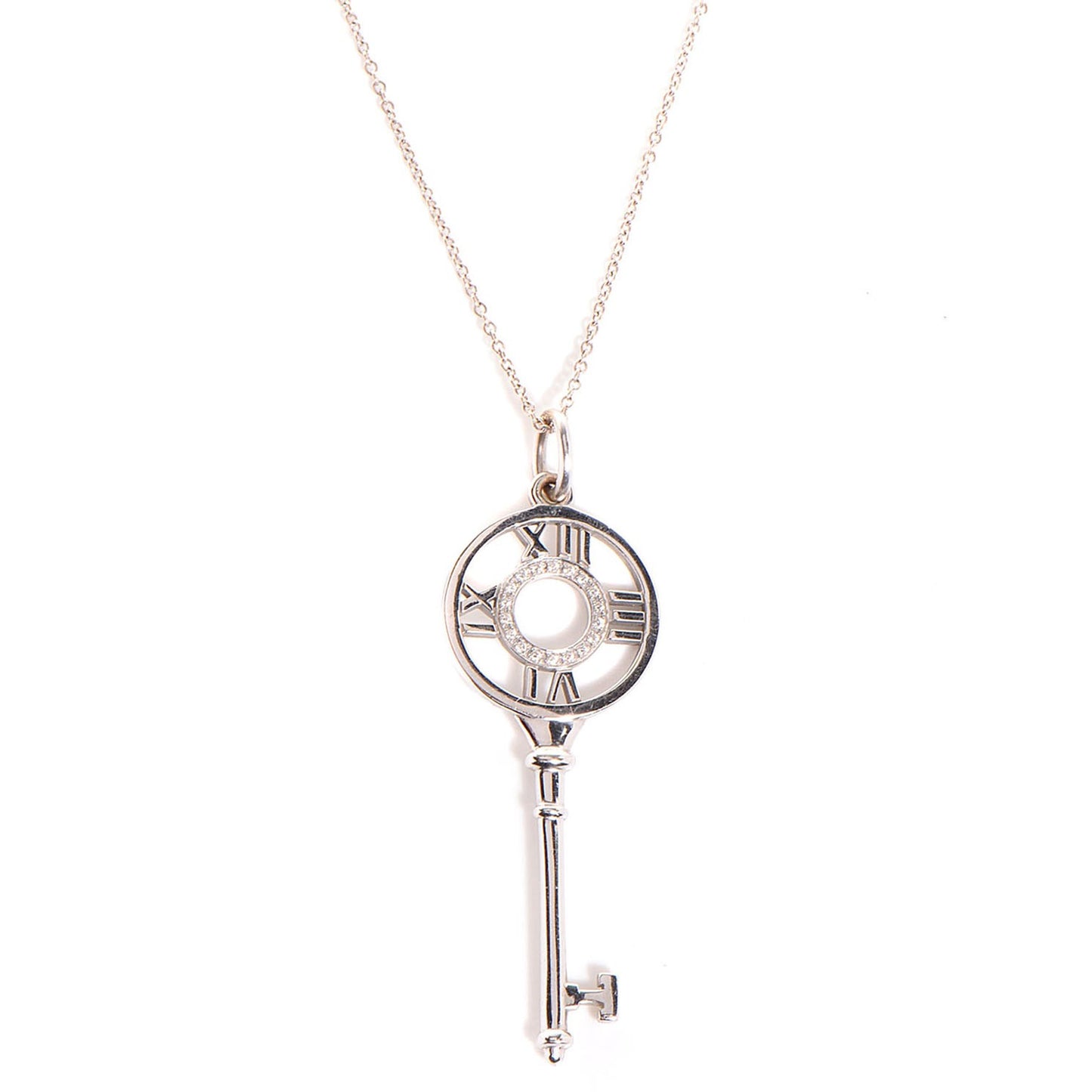 18k White Gold Diamond Pave Atlas Pendant