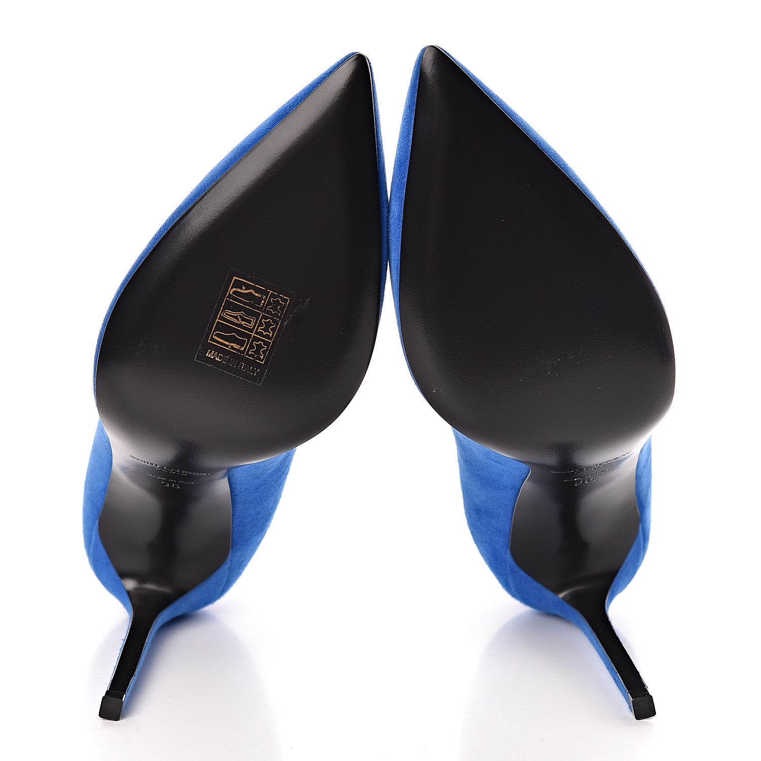 Saint Laurent Suede Classic Paris 105 Escarpin Pumps 36 Elettrico 5 of 8
