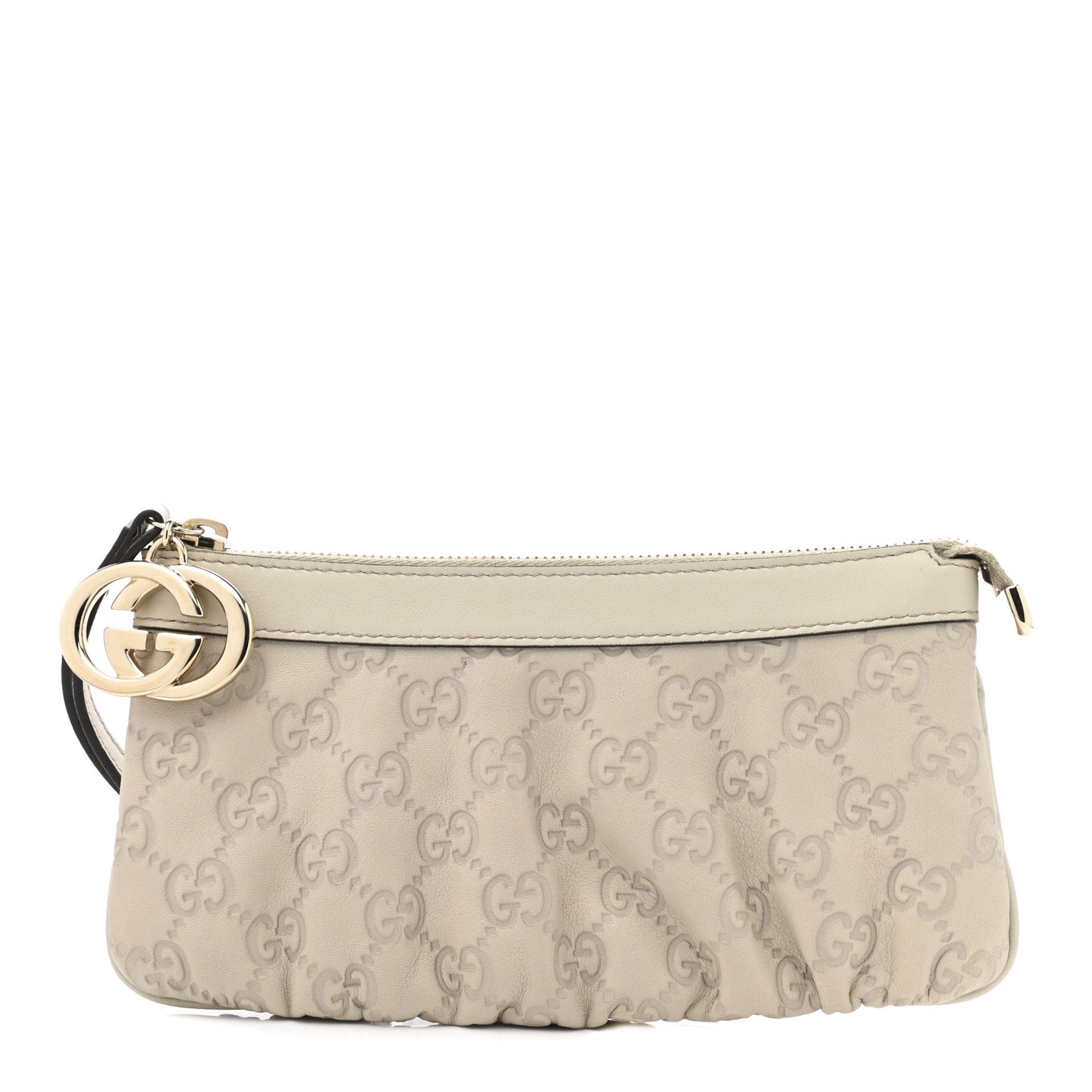 Guccissima New Britt Wristlet Off White