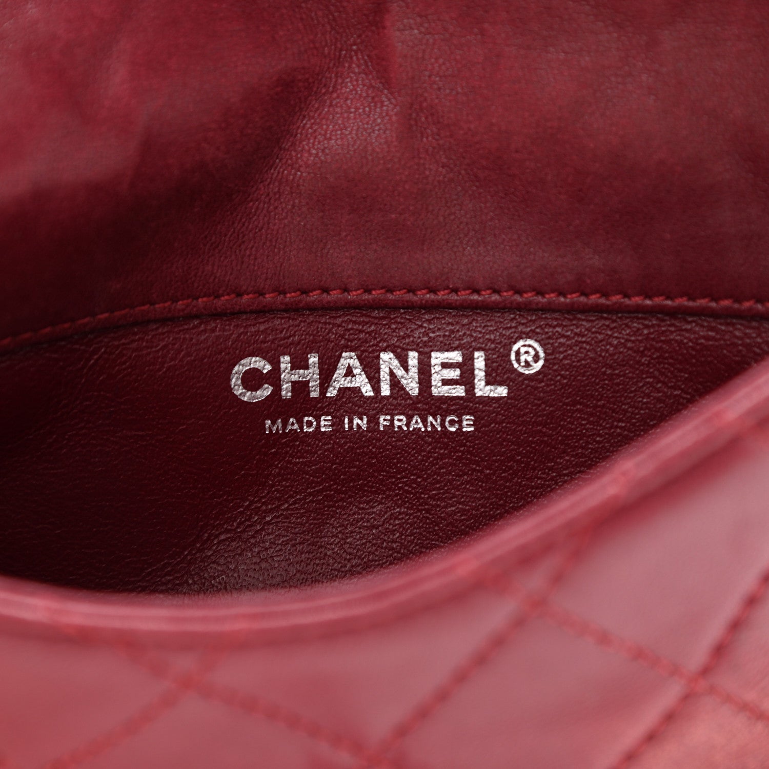 Chanel Lambskin Quilted Mini Mineral Nights Flap Crossbody Bag Dark Red 6 of 11