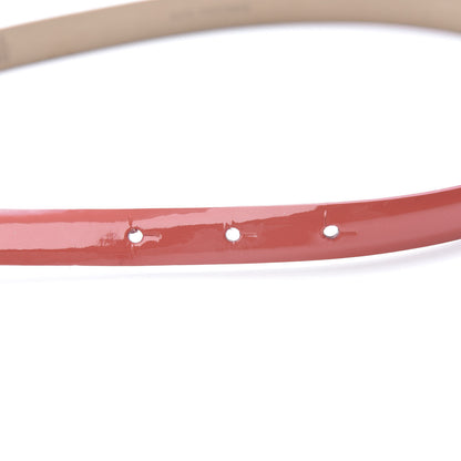 Chanel Patent Calfskin CC Logo Skinny Belt 75 30 Pink 6 of 8