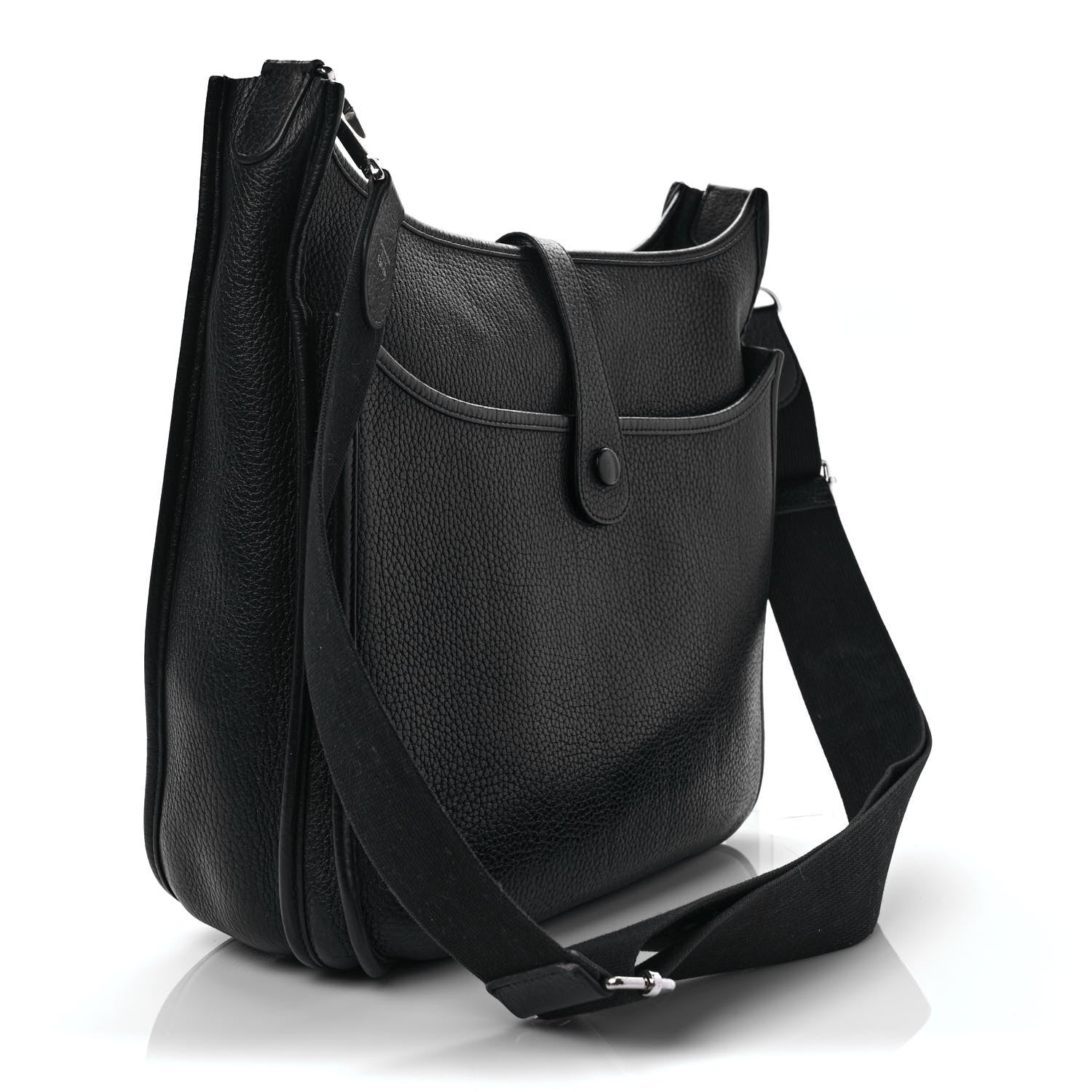 Hermes Taurillon Clemence Evelyne III GM Black 3 of 11