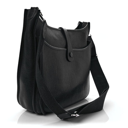 Hermes Taurillon Clemence Evelyne III GM Black 3 of 11