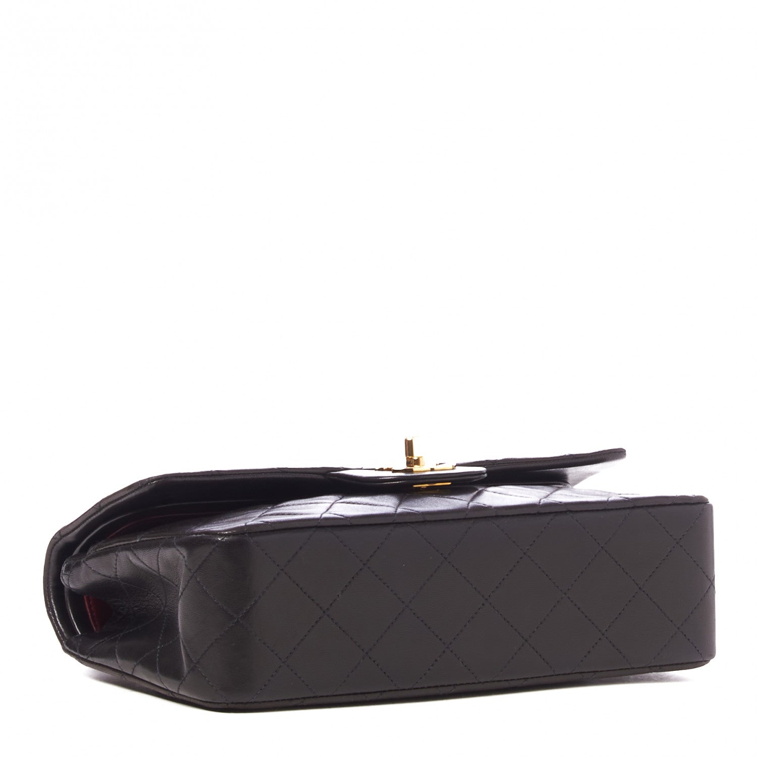 Chanel Lambskin Quilted Small Double Flap Black 3 of 9