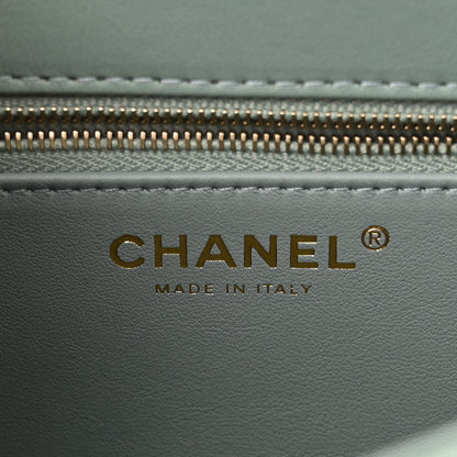Chanel Lambskin Quilted Small Trendy CC Dual Handle Flap Bag Grey 6 of 11