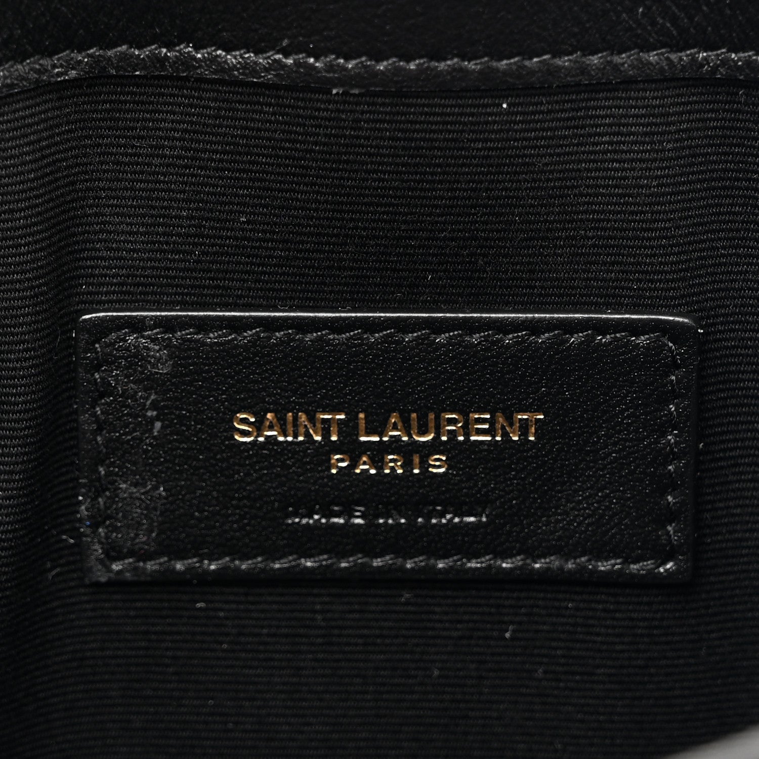 Saint Laurent Patent Calfskin Monogram Uptown Clutch Black 7 of 7