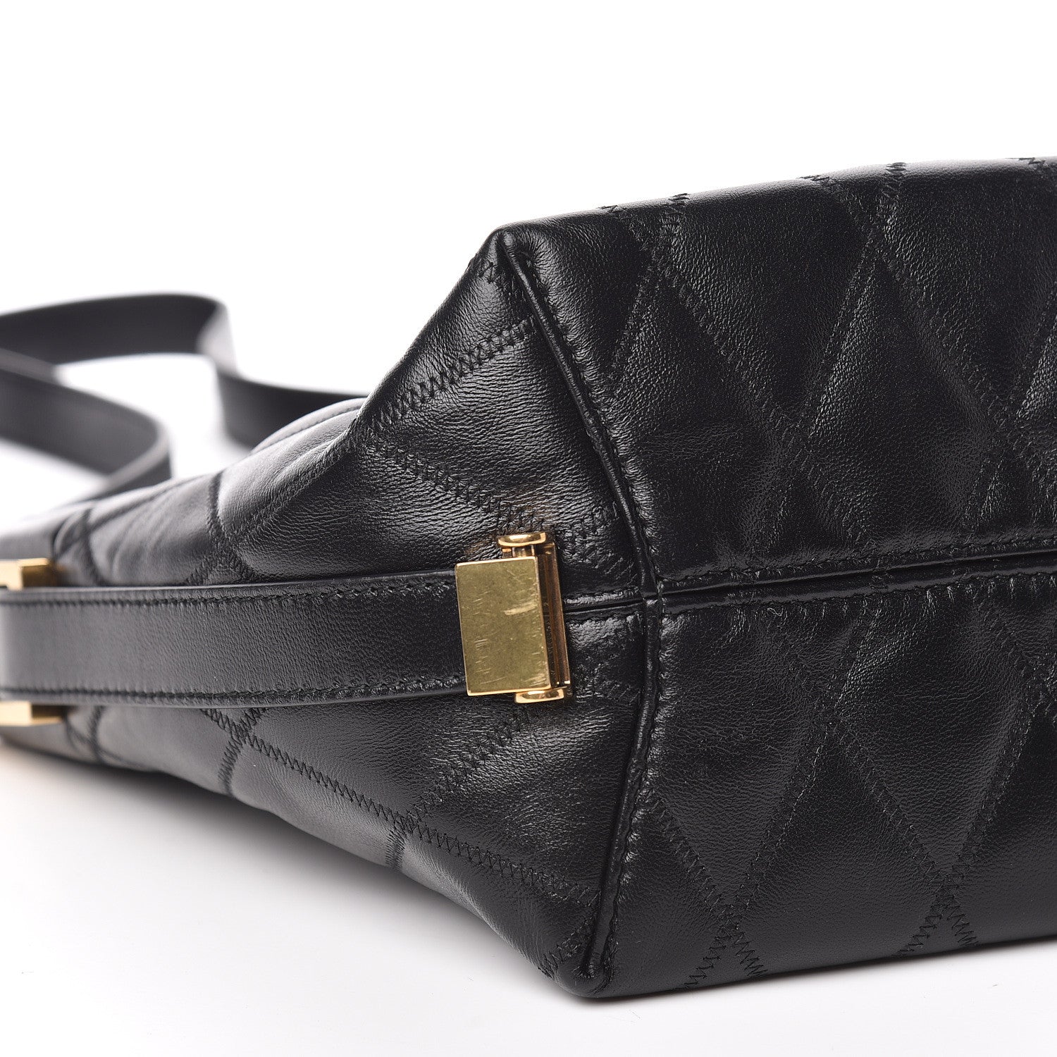 Givenchy Lambskin Quilted Mini GV Bucket Bag Black 10 of 11