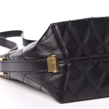 Givenchy Lambskin Quilted Mini GV Bucket Bag Black 10 of 11