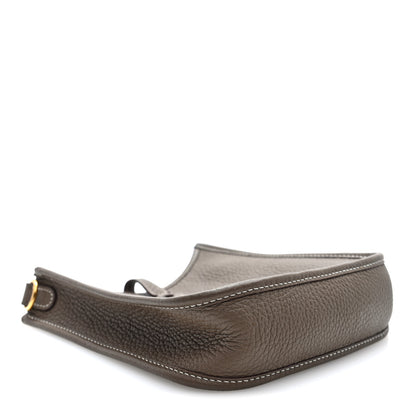 Hermes Taurillon Clemence Amazone Evelyne TPM Etoupe Bleu Indigo 4 of 10
