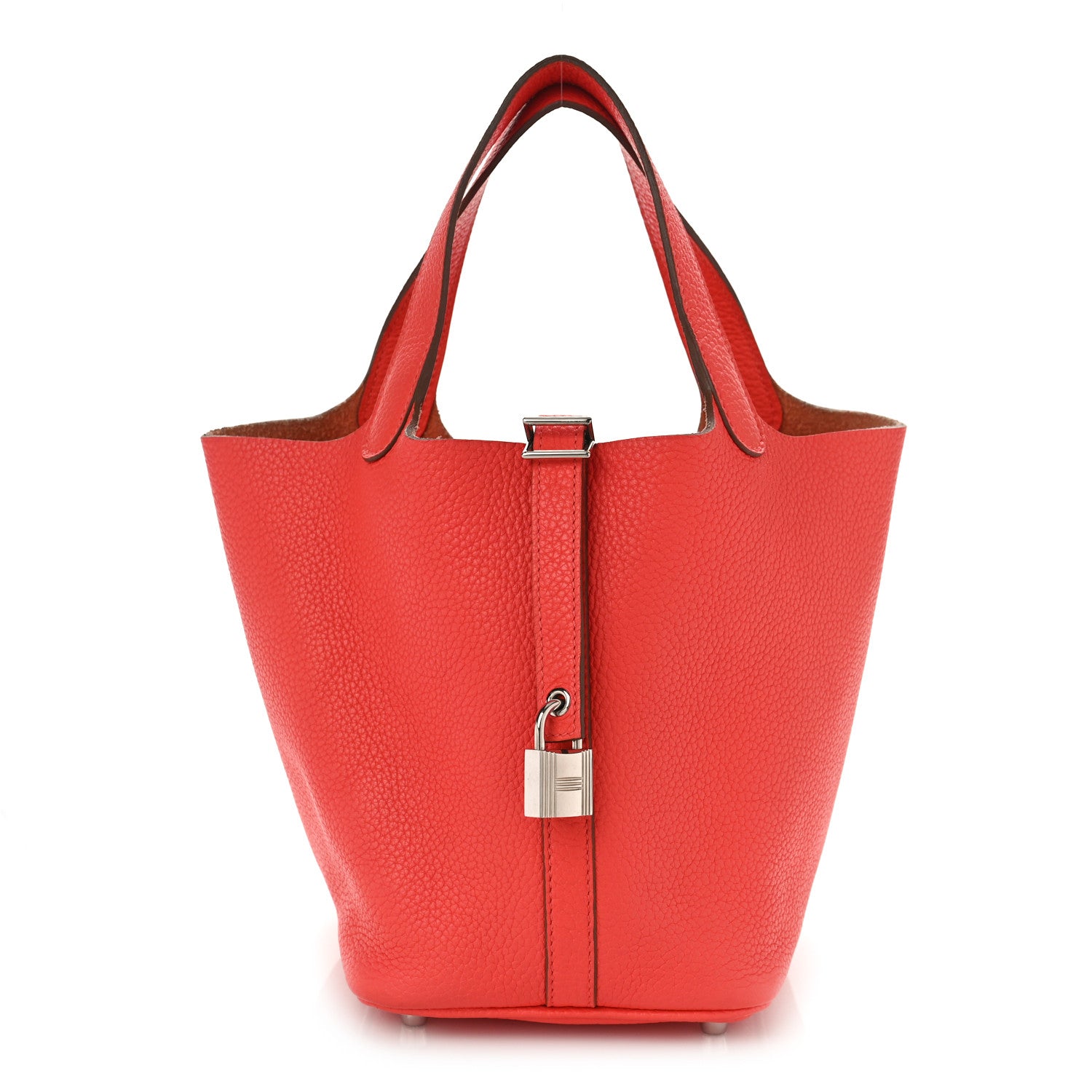 Hermes Taurillon Clemence Picotin Lock 18 PM Rouge Pivoine 1 of 8