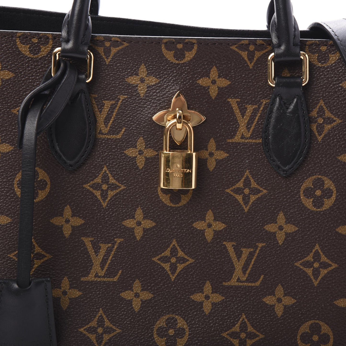 Monogram Flower Tote Black
