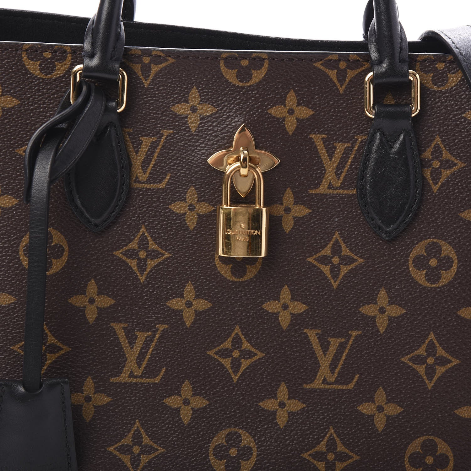 Louis Vuitton Monogram Flower Tote Black 8 of 10