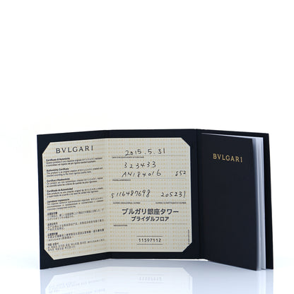 Bulgari Platinum Diamond .30ct Corona Engagement Ring 52 6 7 of 8