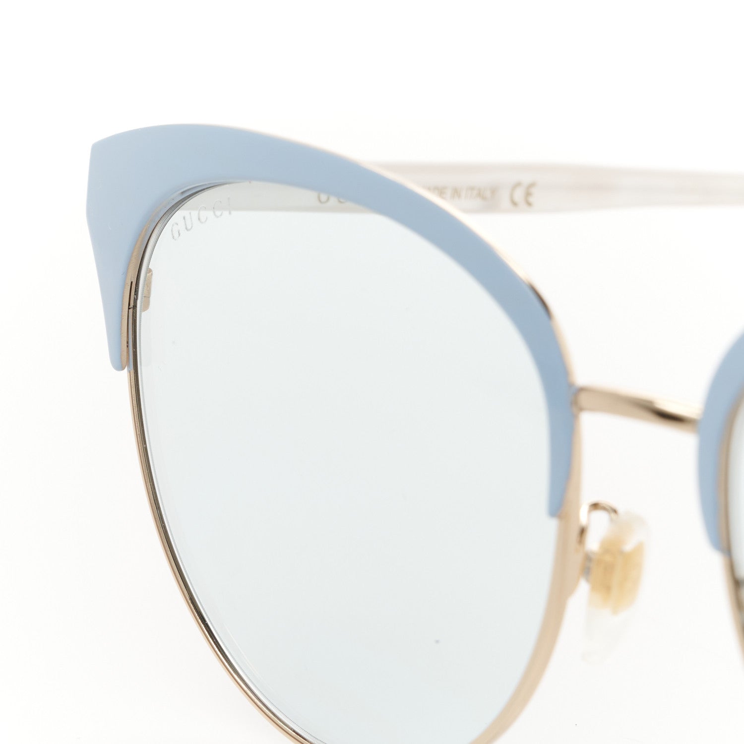 Gucci Round Metal GGG0246 Sunglasses Light Blue 7 of 8
