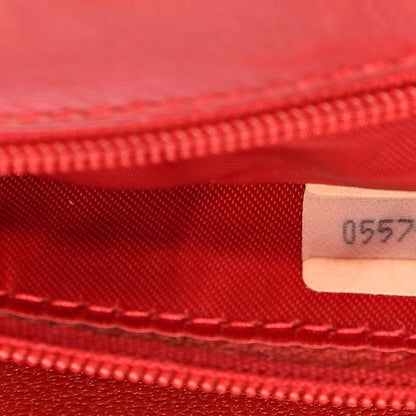 Chanel Lambskin Quilted Flap Shoulder Bag Red 7 of 14