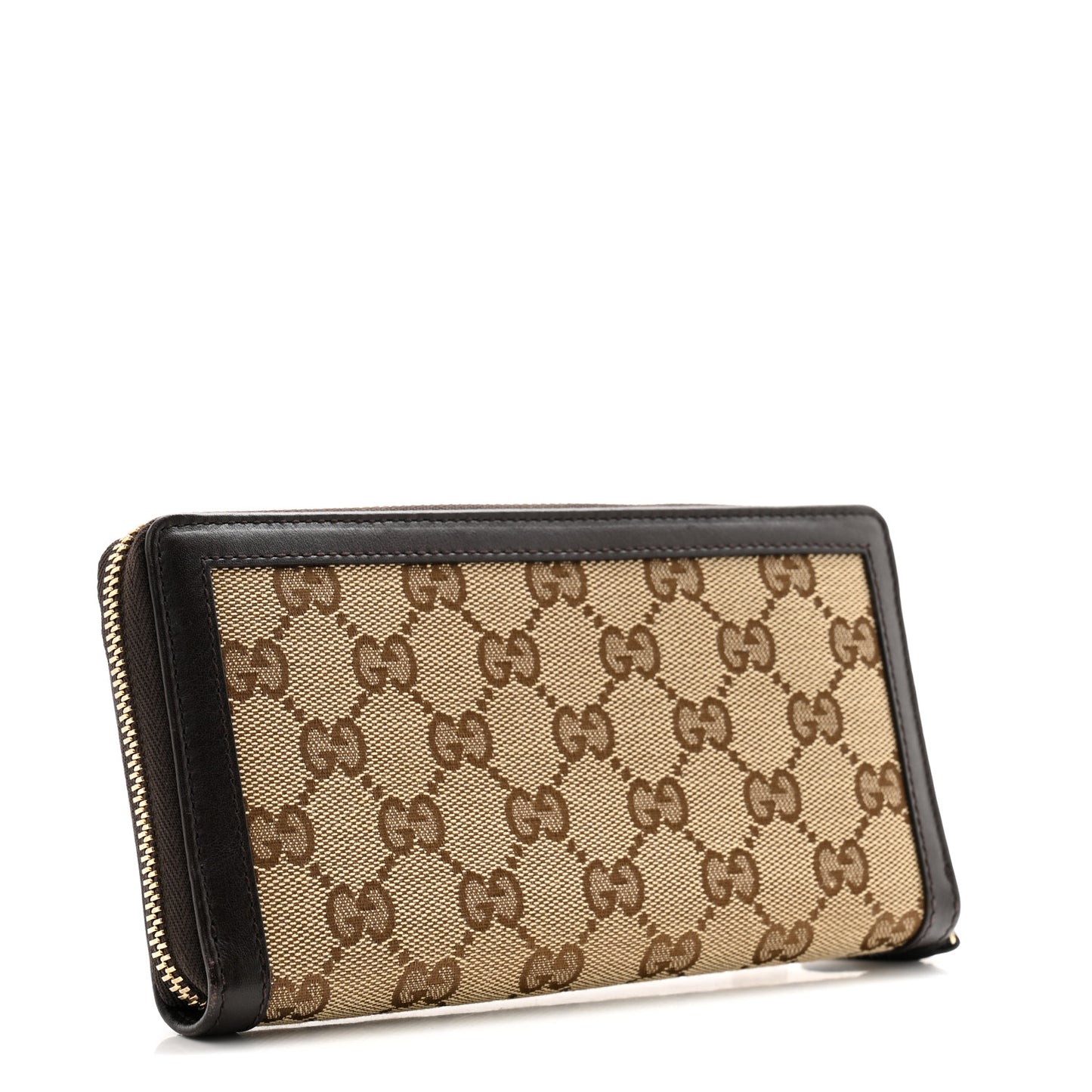 Monogram Margaux Calfskin Sukey Zip Around Wallet Beige Ebony Cocoa