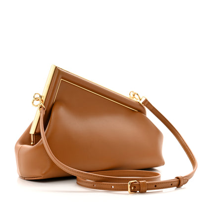 Fendi Shiny Nappa Small Fendi First Caramello 3 of 12