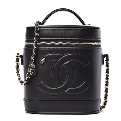 Chanel Lambskin Timeless Vanity Cosmetic Case Black 1 of 9