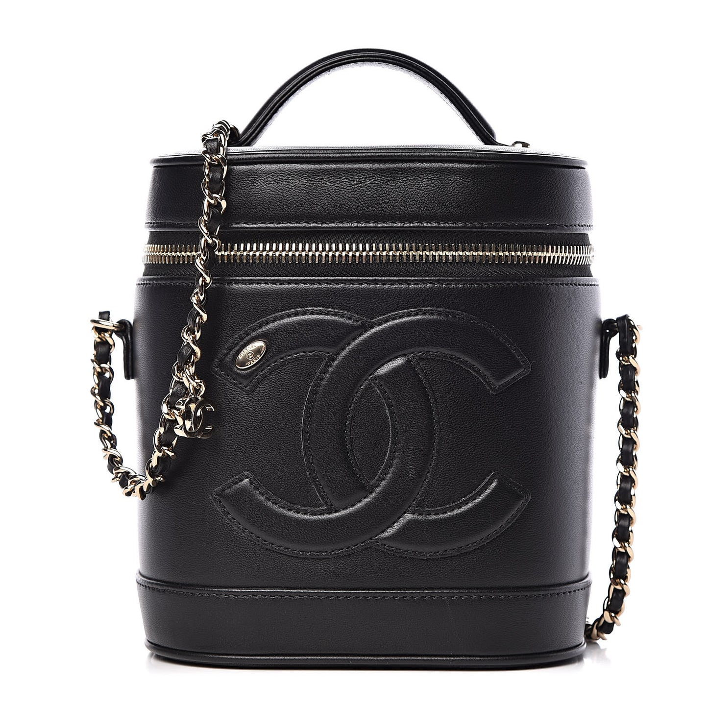 Lambskin Timeless Vanity Cosmetic Case Black