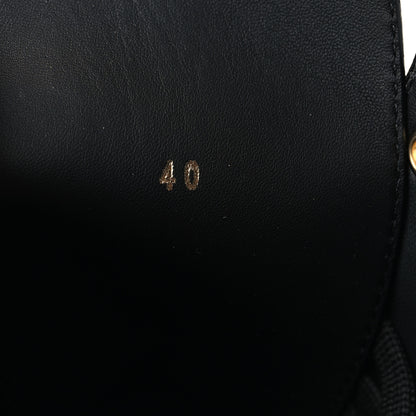 Fendi Vitello Abrasivato Fendigraphy 50mm Biker Boots 40 Black 6 of 8