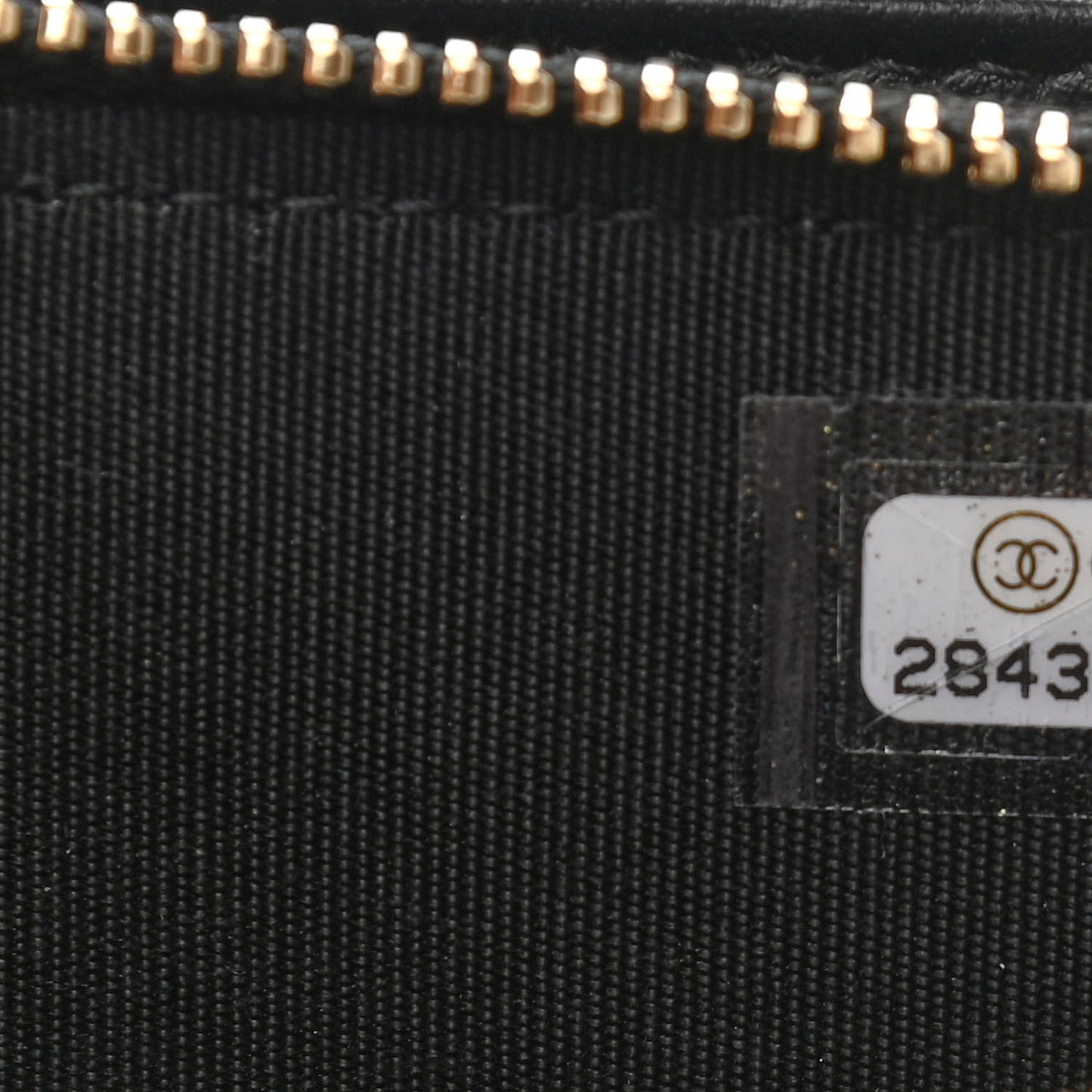 Caviar Studded Small Deauville Clutch With Chain Black