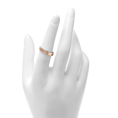 Cartier 18K Pink Gold 3.5mm LOVE Wedding Band Ring 54 7 3 of 5