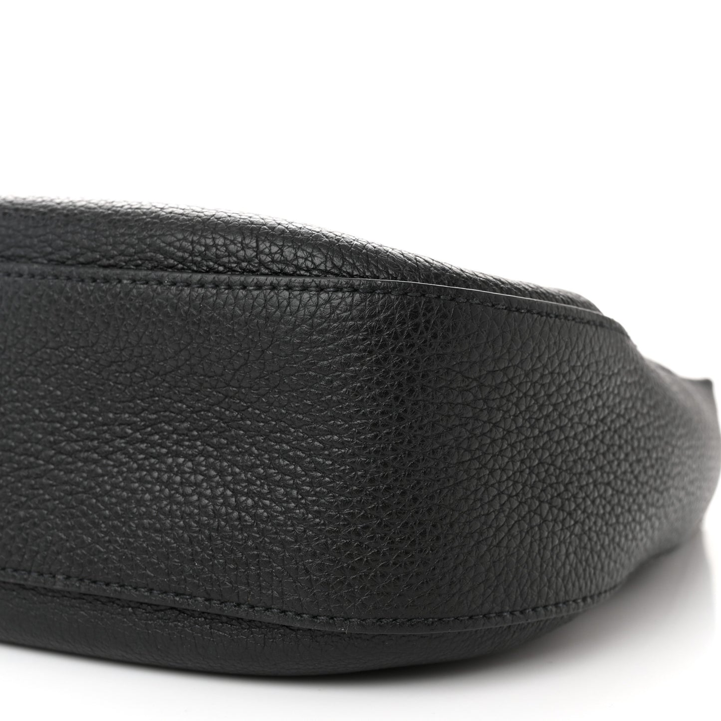 Vitello Phenix Zippered Messenger Hobo Black
