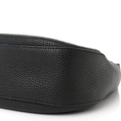 Prada Vitello Phenix Zippered Messenger Hobo Black 10 of 11