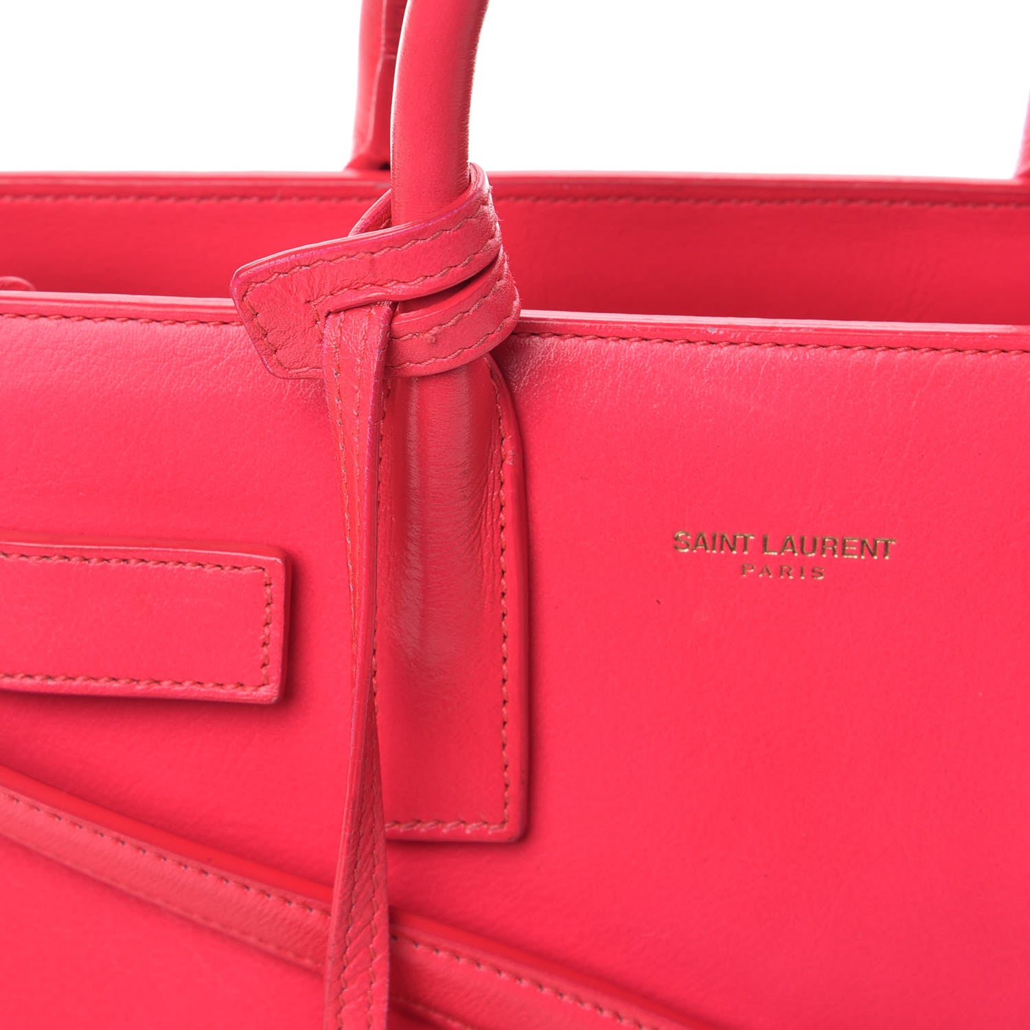 Saint Laurent Calfskin Nano Sac De Jour Fluo Pink 15 of 16