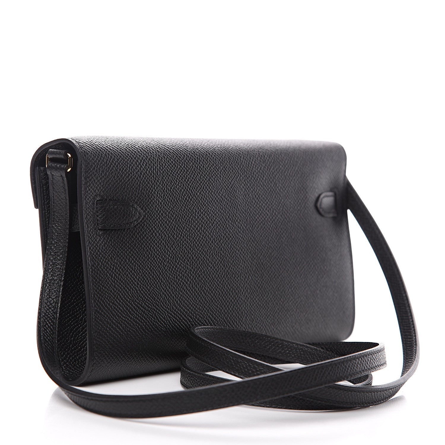 Hermes Epsom Kelly Wallet To Go Black 2 of 6