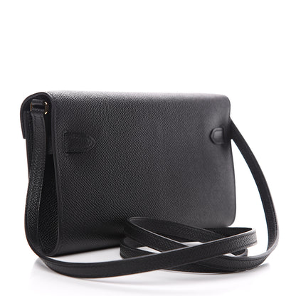 Hermes Epsom Kelly Wallet To Go Black 2 of 6