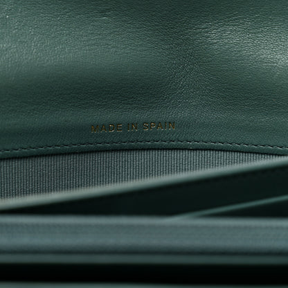 Chanel Lambskin Quilted Chanel 19 Flap Wallet Green 7 of 12
