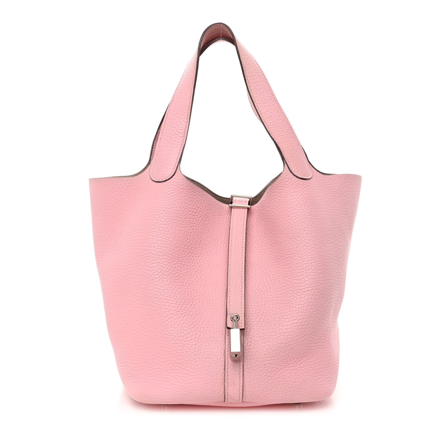 Hermes Taurillon Clemence Picotin Lock 22 MM Rose Sakura 1 of 10