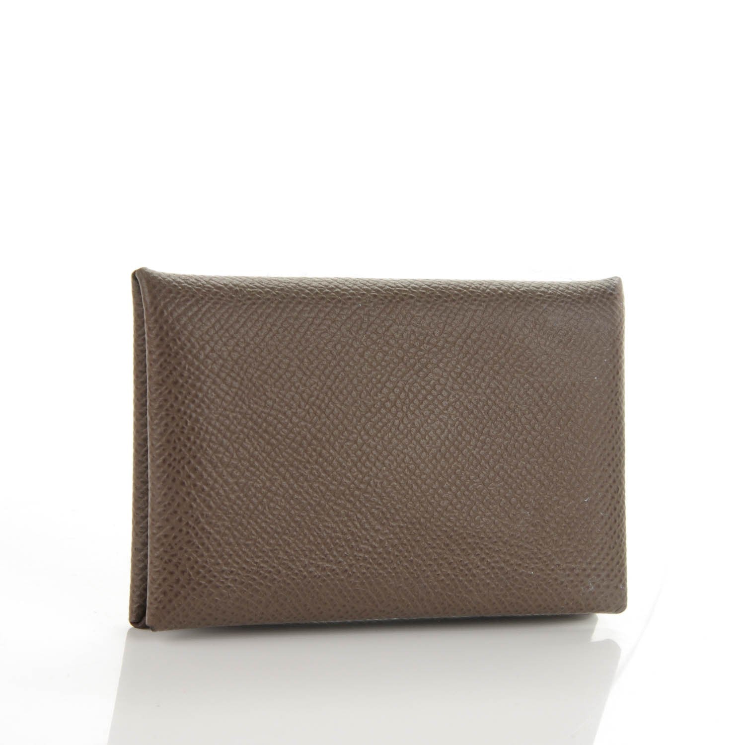 Hermes Epsom Calvi Card Case Etain 3 of 7
